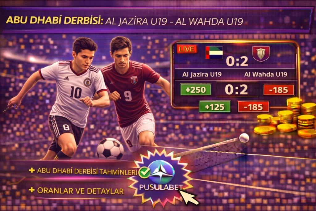 Al Jazira U19 Al Wahda U19 Derbi Atesi Gencleri Sardi 2